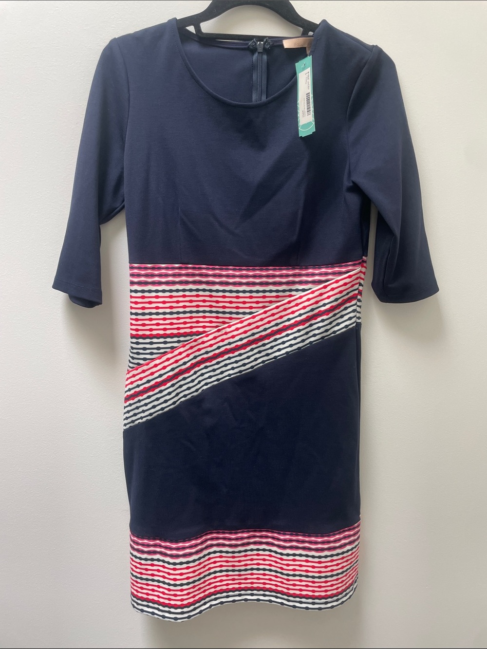 NWT Anthropologie Hutch Kellen Knit Dress Blue Size Small